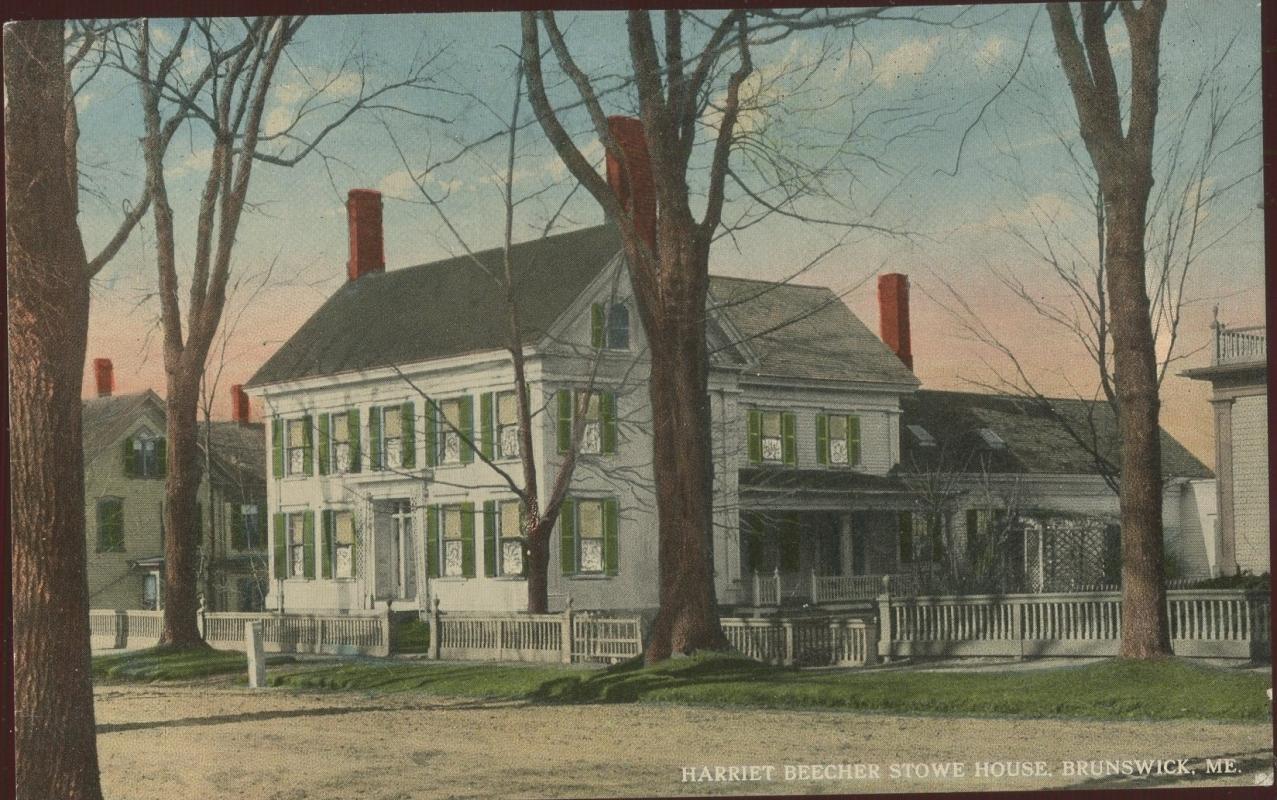 Harriet Beecher Stow House Brunswick ME Postcard