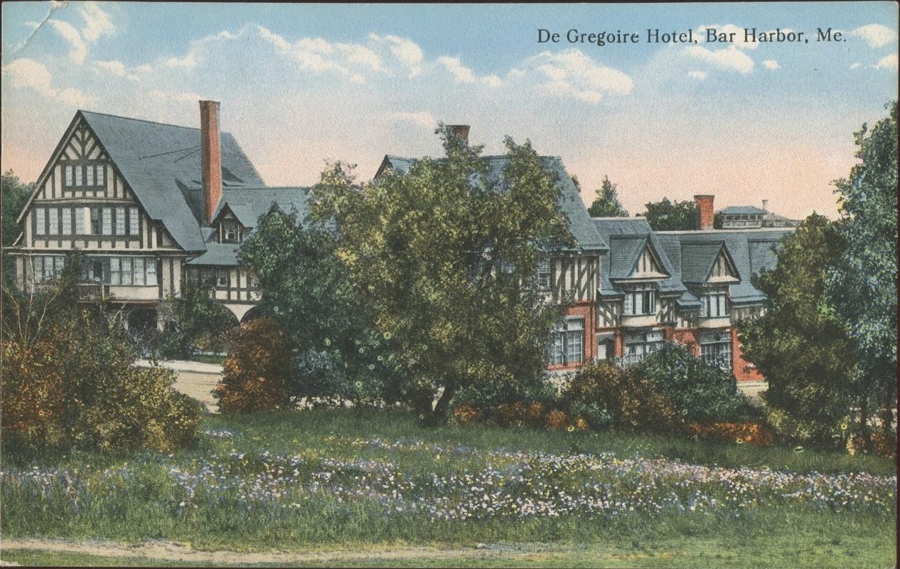 DeGregoire Hotel Bar Harbor Maine Postcard