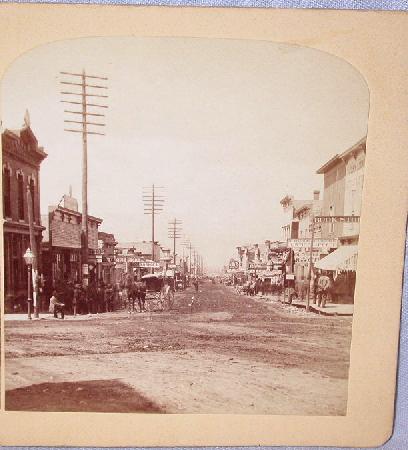 OUTSTANDING GURNSEY STEREOVIEW - LEADVILLE COLORADO