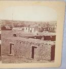 GURNSEY - STEREOVIEW - ADOBE HOUSES IN SANTE FE, NEW MEXICO