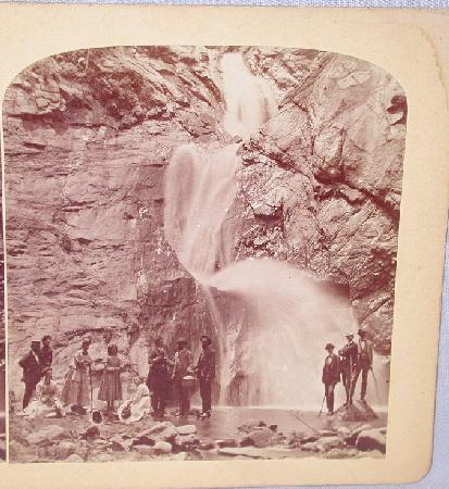 GURNSEY - STEREOVIEW - THREE FALLS, CHEYENNE CANON