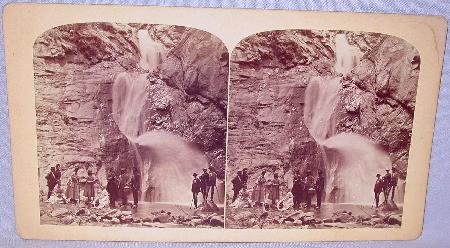 GURNSEY - STEREOVIEW - THREE FALLS, CHEYENNE CANON