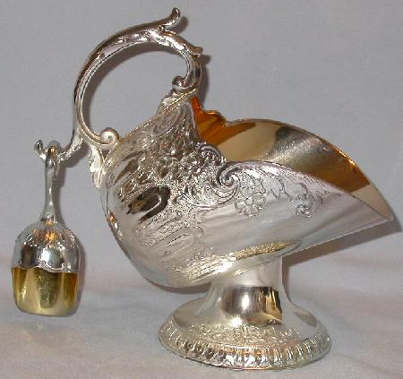 SILVER TONE NUT DISH