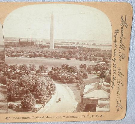 STEREOVIEW - WASHINGTON MONUMENT