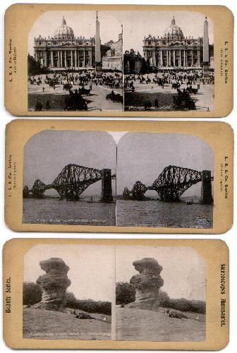 STEREOVIEWS - SET OF THREE OF EUROPE