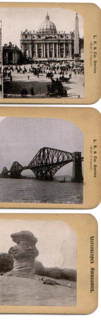 STEREOVIEWS - SET OF THREE OF EUROPE