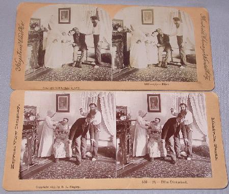 COMICAL STEREOVIEW PAIR - BLISS DISTURBED