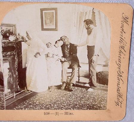 COMICAL STEREOVIEW PAIR - BLISS DISTURBED