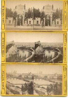 LATE 1800s STEREO VIEWS OF PARIS - SET OF THREE