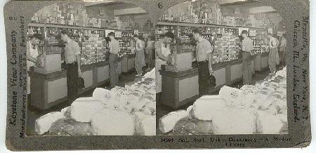 STEREOVIEW - OCCUPATIONS - INTERIOR MARKET SCENE