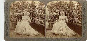 STEREOVIEW - Mrs. McKinley in the Conservatory