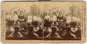 STEREOVIEW - COMICAL THE VILLAGE CHOIR - SET OF 2