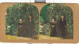HANDCOLORED STEREOVIEW OF VICTORIAN COUPLE SET OF 2