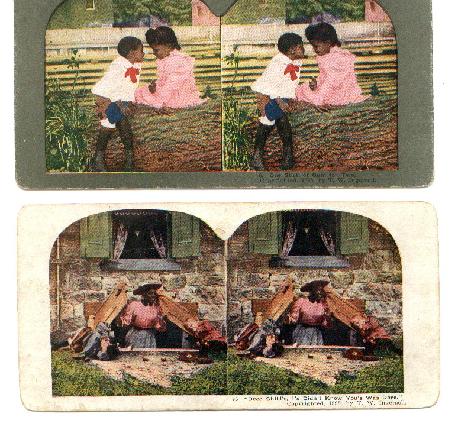 2 Stereo Views of African Americans