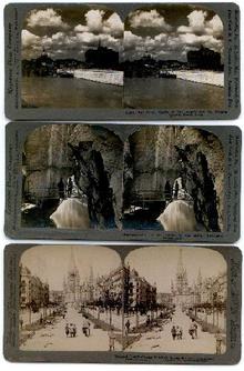 SET OF 3 STEREOVIEWS of EUROPE