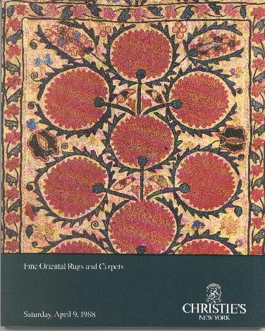 1988 CHRISTIE'S FINE ORIENTAL RUGS & CARPETS
