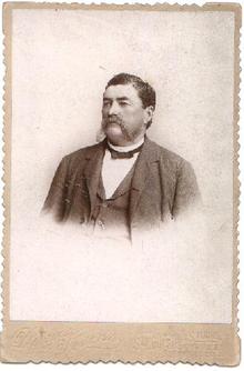 INCREDIBLE MUSTACHE - CABINET PHOTOGRAPH