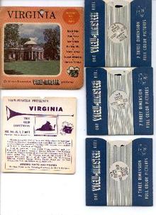 VIRGINIA - 3 REEL VIEWMASTER SET