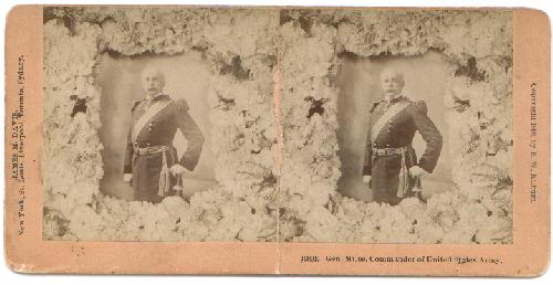 STEREOVIEW OF GENERAL MILES - COMMANDER OF THE UNITED STATES ARMY