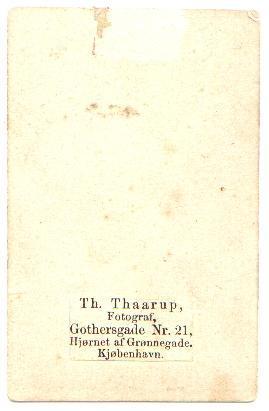 CARTE DE VISITE OF SOLDIER IN FULL MILITARY DRESS