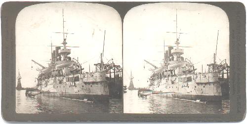 STEREOVIEW - RUSSIAN BATTLESHIP -