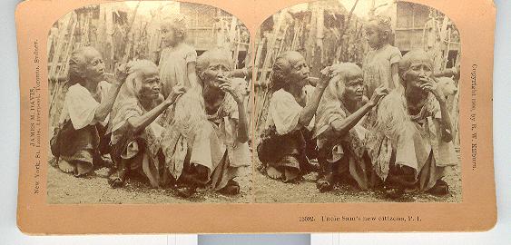 UNCLE SAMS NEW CITIZENS, P. I. - STEREOVIEW