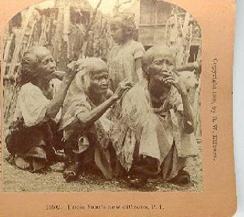 UNCLE SAMS NEW CITIZENS, P. I. - STEREOVIEW