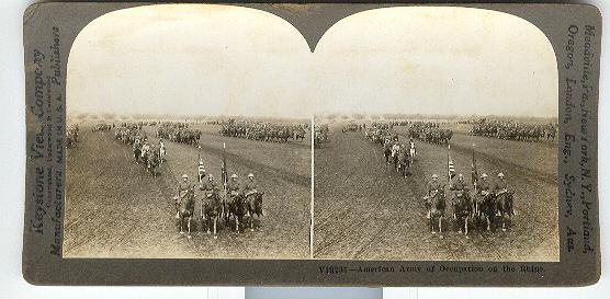 AMERICAN ARMY OF OCCUPATION ON THE RHINE - STEREOVIEW