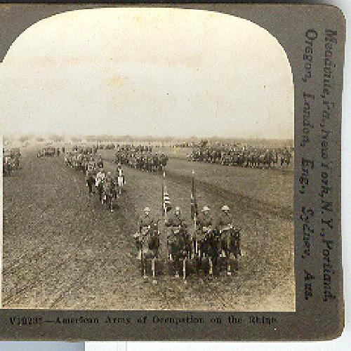 AMERICAN ARMY OF OCCUPATION ON THE RHINE - STEREOVIEW