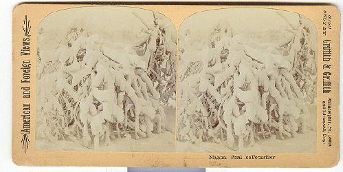 STEREOVIEW - NIAGARA, CORAL ICE FORMATION