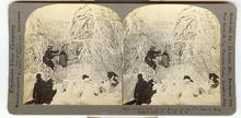 STEREOVIEW - Lilian's visit to the realms of the Old Winter King, Niagara Falls, N.Y., U.S.A.