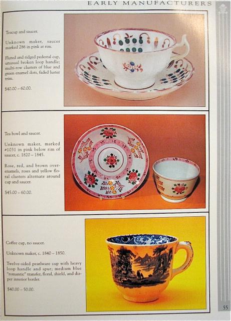 CUPS AND SAUCERS - IDENTIFICATION & VALUES