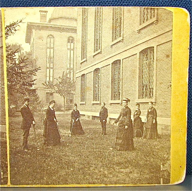 STEREOVIEW - PLAYING CROQUET