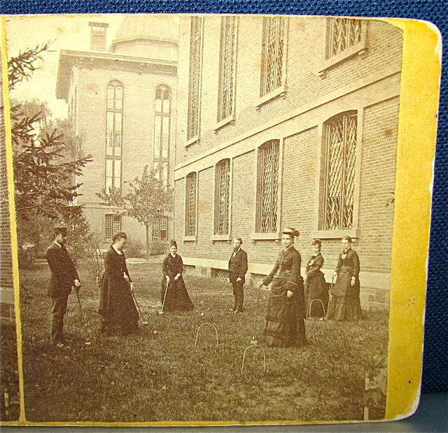STEREOVIEW - PLAYING CROQUET