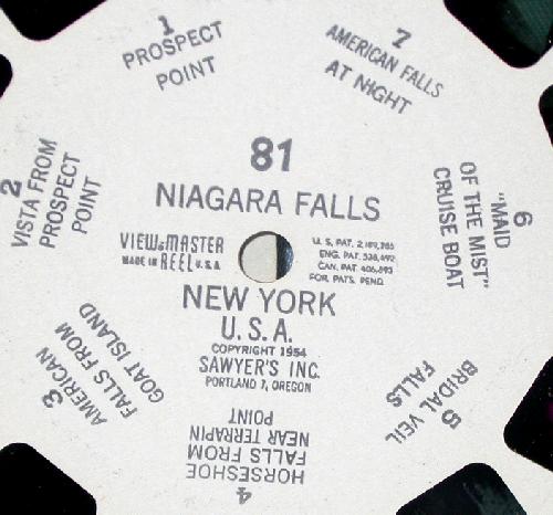 THREE VIEWMASTER REELS - NIAGRA FALLS