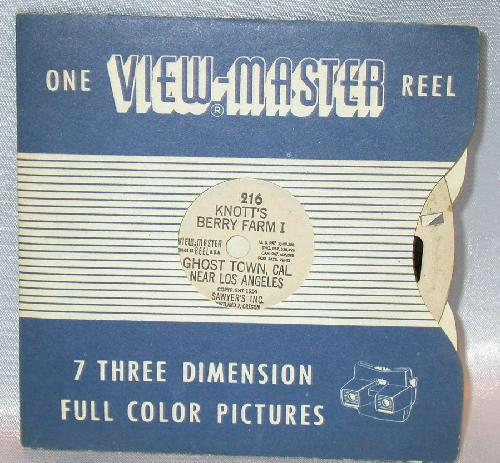 TWO WESTERN VIEWMASTER REELS - GENE AUTRY & KNOTTS BERRY FARM