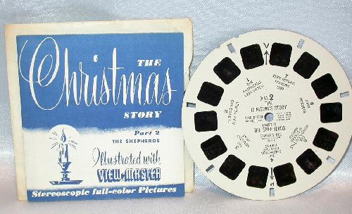TWO VIEWMASTER REELS - CHRISTMAS STORY PARTS 2 & 3