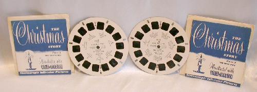 TWO VIEWMASTER REELS - CHRISTMAS STORY PARTS 2 & 3