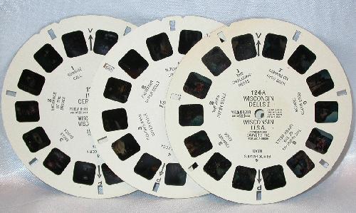 THREE VIEWMASTER REELS - WISCONSIN DELLS