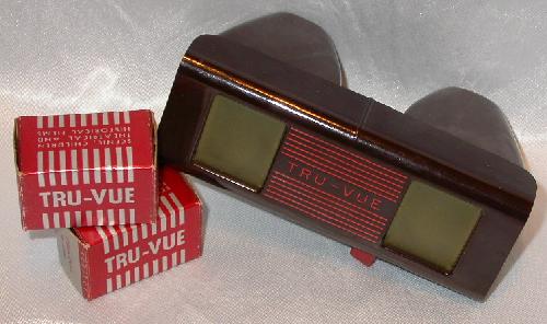 TRU-VUE VIEWER WITH FILM STRIPS