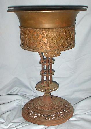 VICTORIAN - ORNATE CAST IRON PLANT STAND