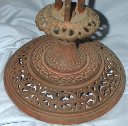 VICTORIAN - ORNATE CAST IRON PLANT STAND