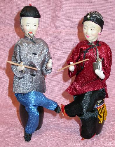 PAIR OF DOLLS FROM CHINA