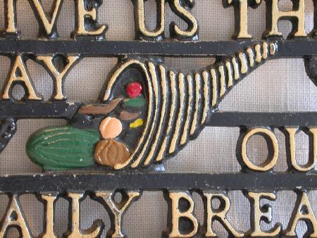 TRIVET - GIVE US THIS DAY OUR DAILY BREAD
