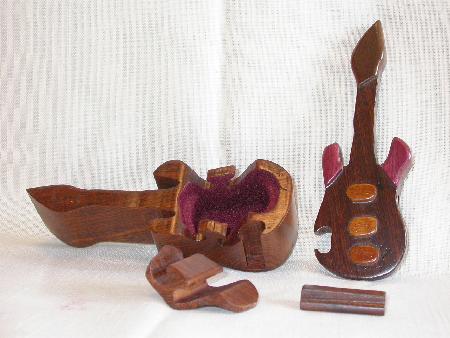 GUITAR PUZZLE - WOOD TRINKET BOX