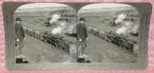 STEREOVIEW - OPEN PIT MINING TRAIN