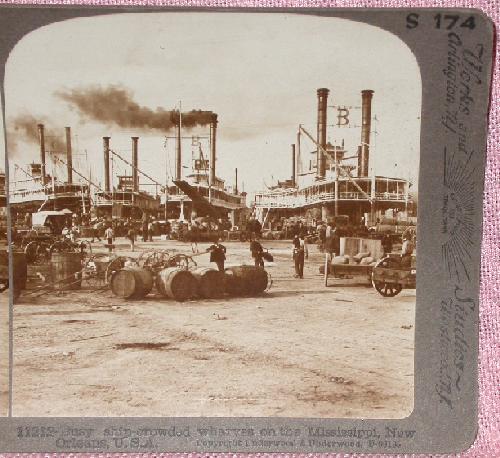 STEREOVIEW - NEW ORLEANS STEAMBOATS