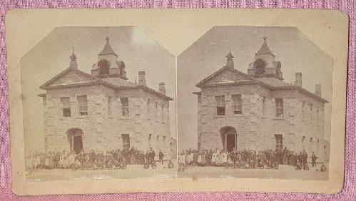 STEREOVIEW - OLD PUBLIC SCHOOL