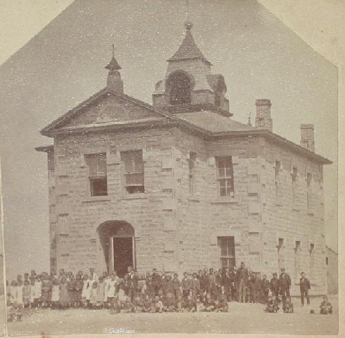 STEREOVIEW - OLD PUBLIC SCHOOL