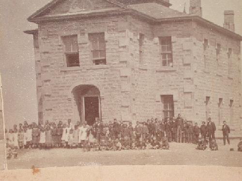 STEREOVIEW - OLD PUBLIC SCHOOL
